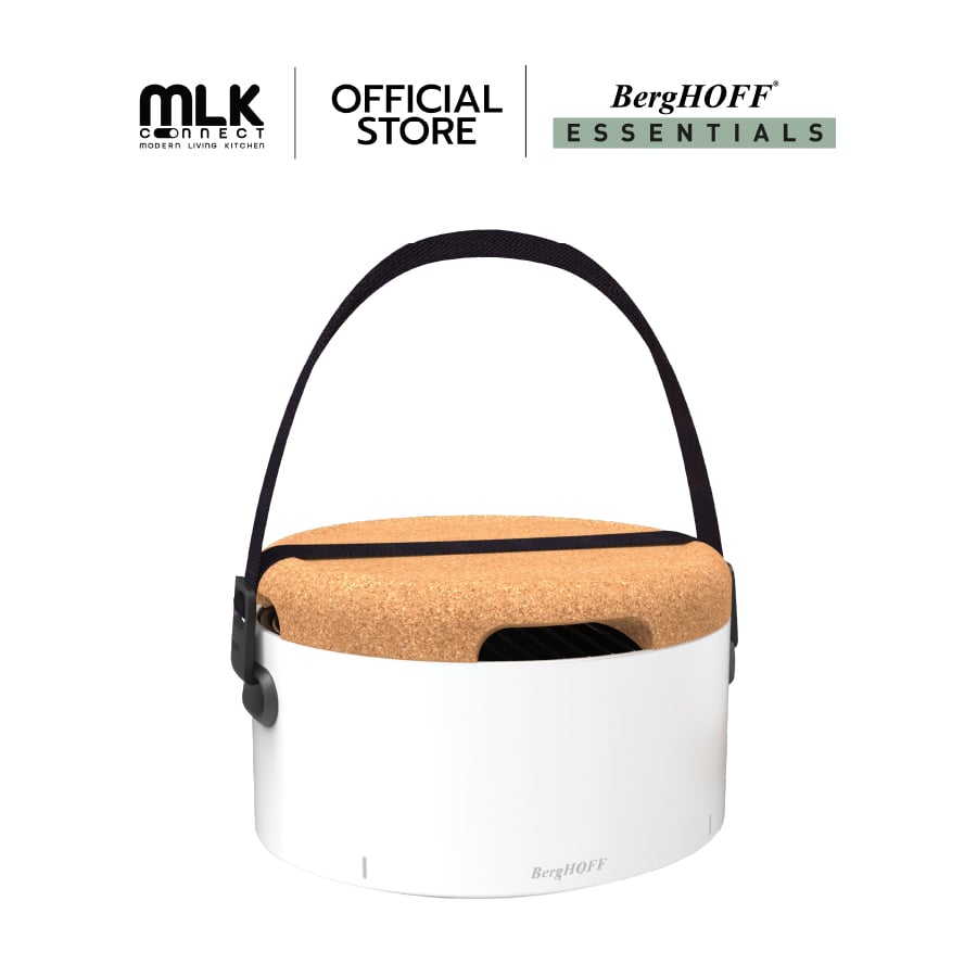 โต๊ะบาร์บีคิวเหล็กคาร์บอน BergHOFF รุ่น Outdoor ทนทาน 35  ซม สีขาว 2415600_1